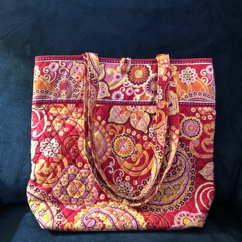 Retired Vera Bradley Raspberry Fizz Tote - image 1
